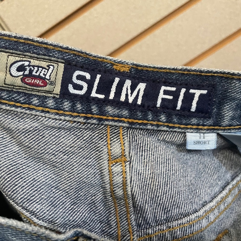 Cruel Girl Slim Fit Jeans Medium Wash Size 11 Short Denim Western Cowirl Riding - Picture 5 of 7